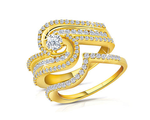 Judith Ripka Ambrosia Small Monaco Yellow Ring