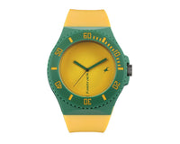 Fastrack Analog Yellow Dial Mens Watch 3119SL02