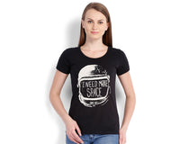 Lee Black Printed Tshirts