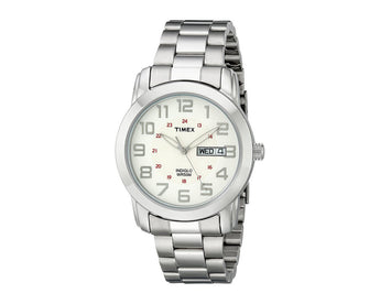 Timex Mens Silver Tone Analog Expansion Band Dress Watch T2M932